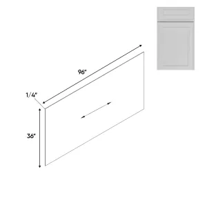 RTA - Elegant Shaker White - 96"W x 36"H - Base Panel Skin Single Side Finished