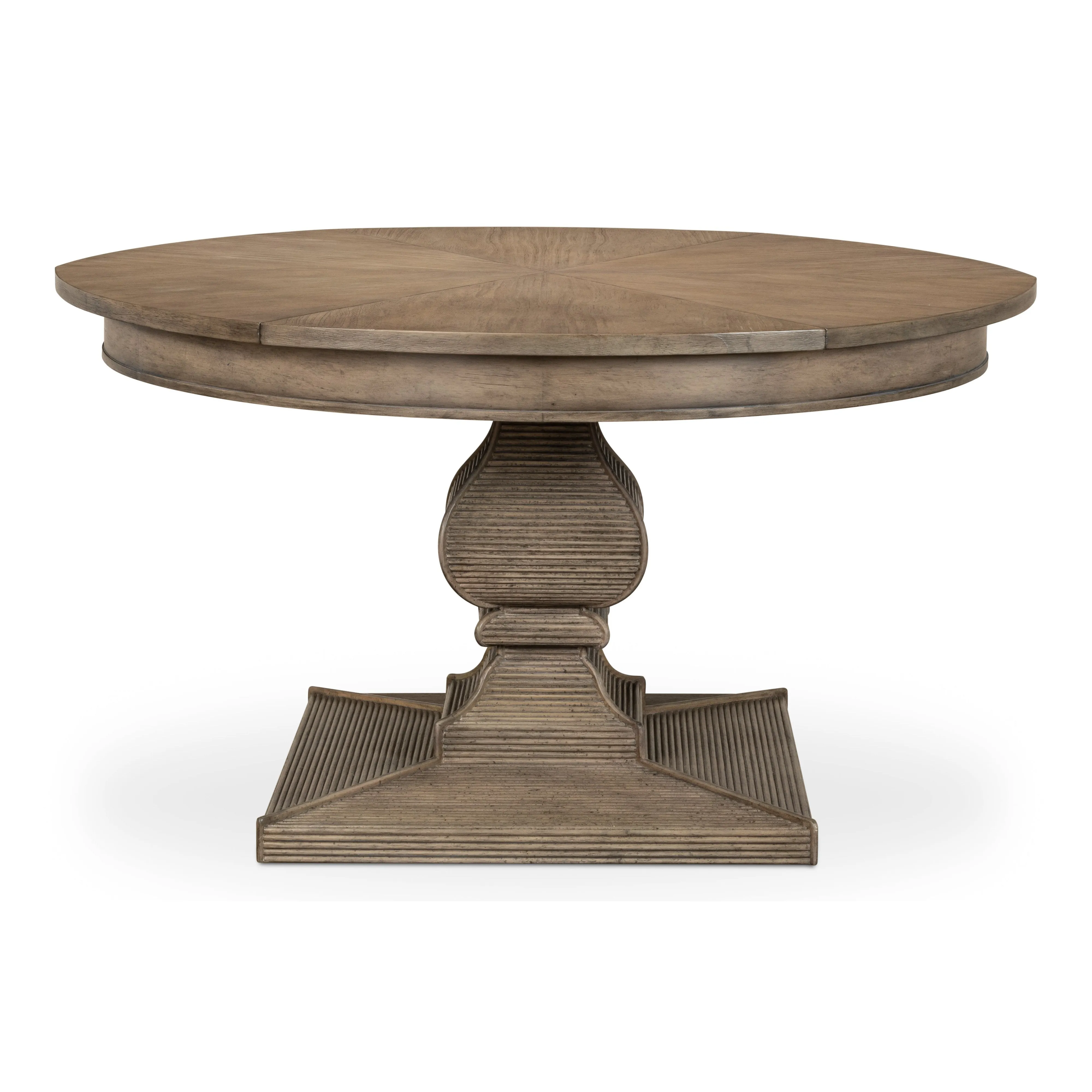 Sarreid - Kelso Equestrian Jupe Dining Table  Grey - Brown - Traditional