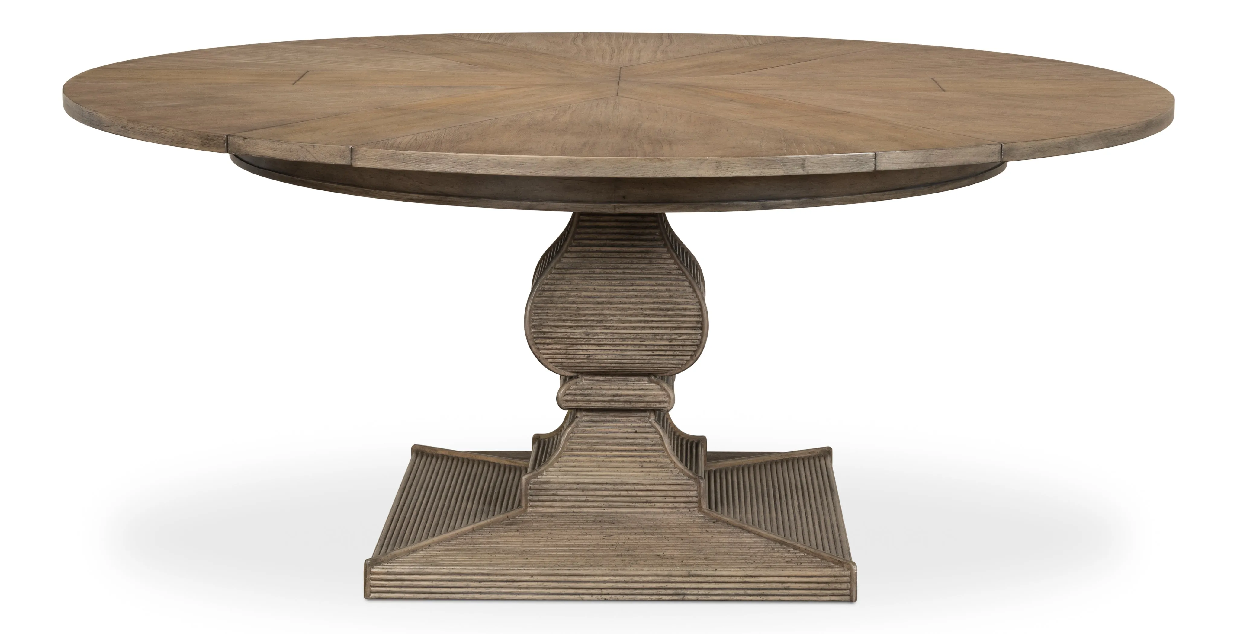 Sarreid - Kelso Equestrian Jupe Dining Table  Grey - Brown - Traditional