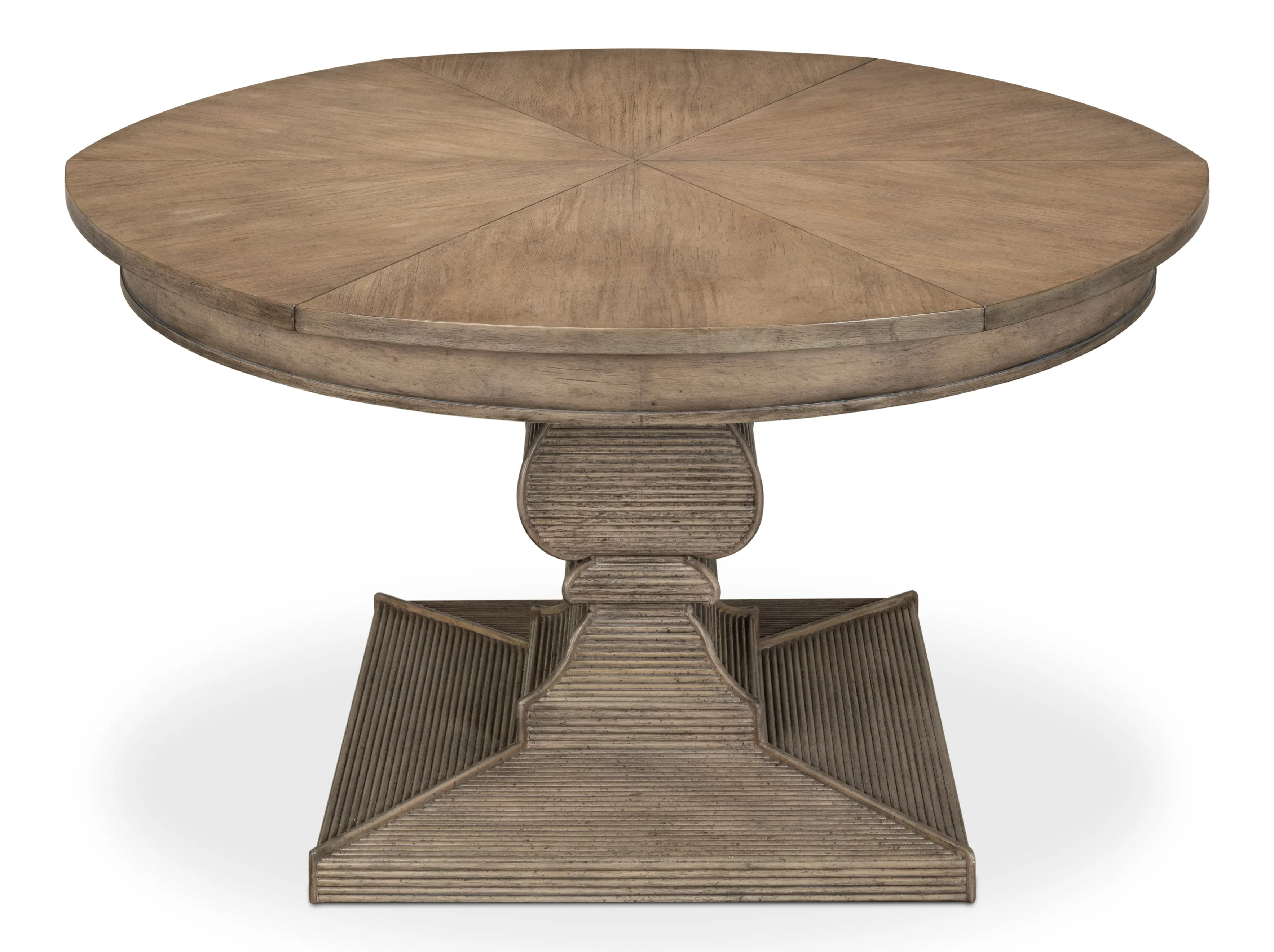 Sarreid - Kelso Equestrian Jupe Dining Table  Grey - Brown - Traditional