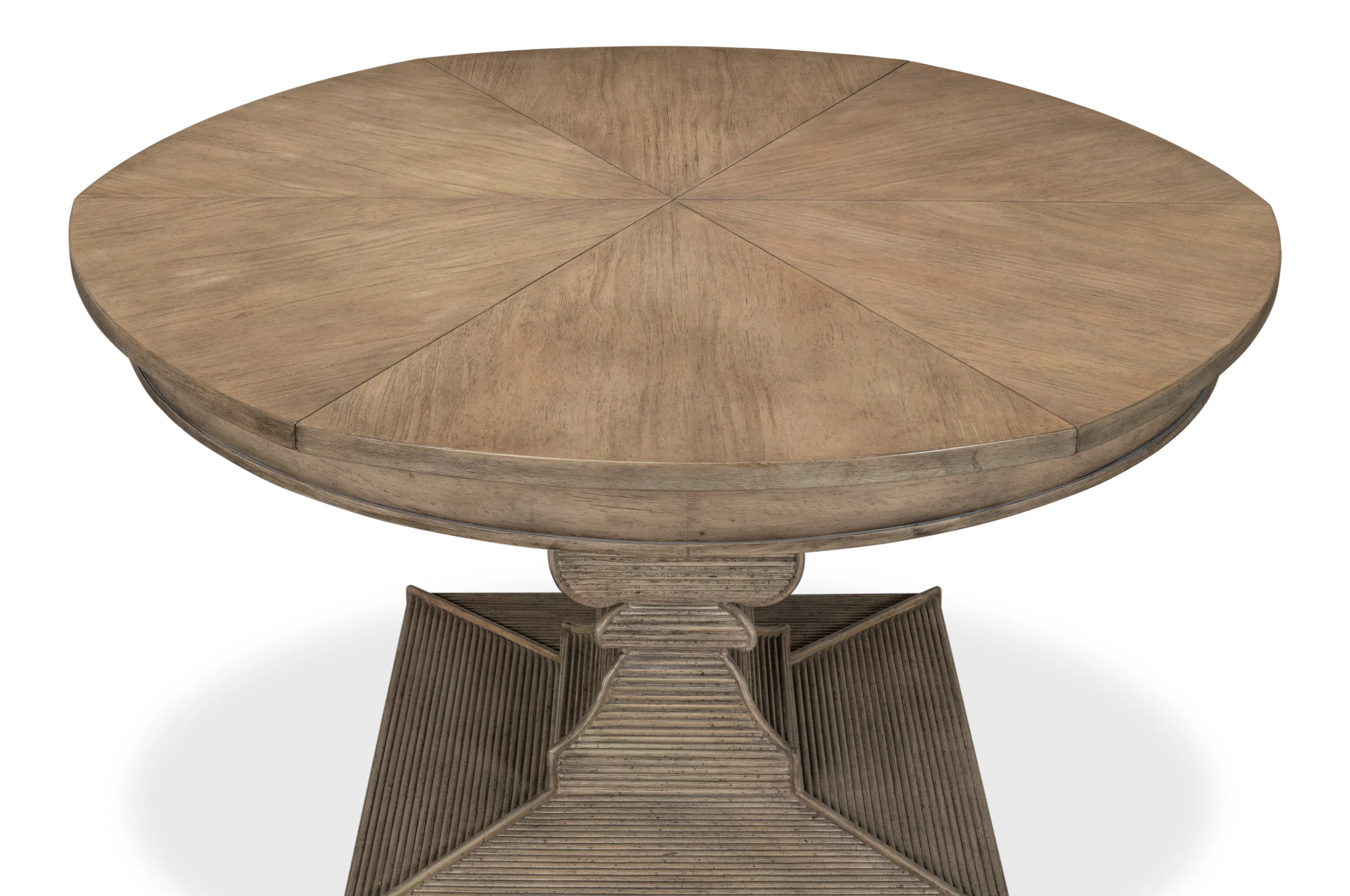 Sarreid - Kelso Equestrian Jupe Dining Table  Grey - Brown - Traditional