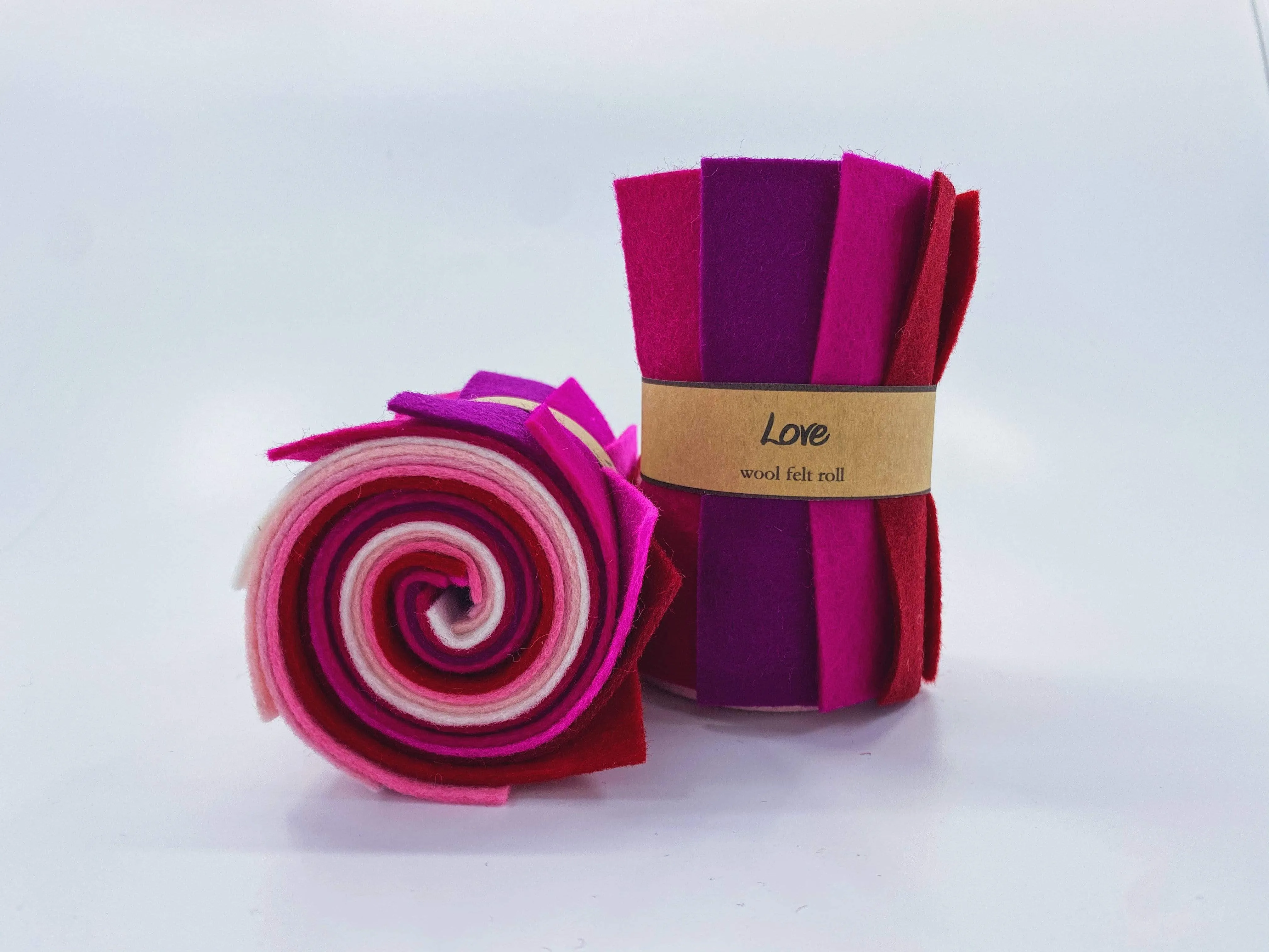 Small Wool Felt Roll - Love