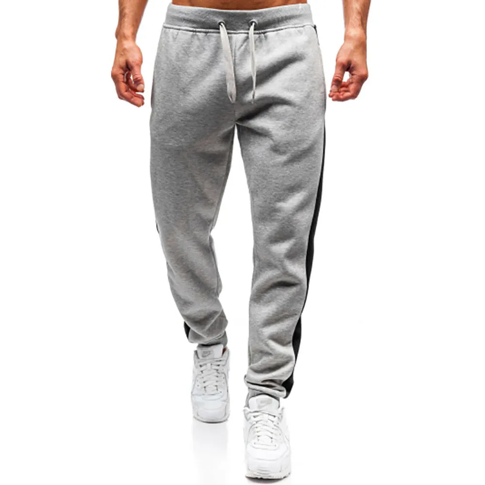 Stylish patchwork casual sweatpants