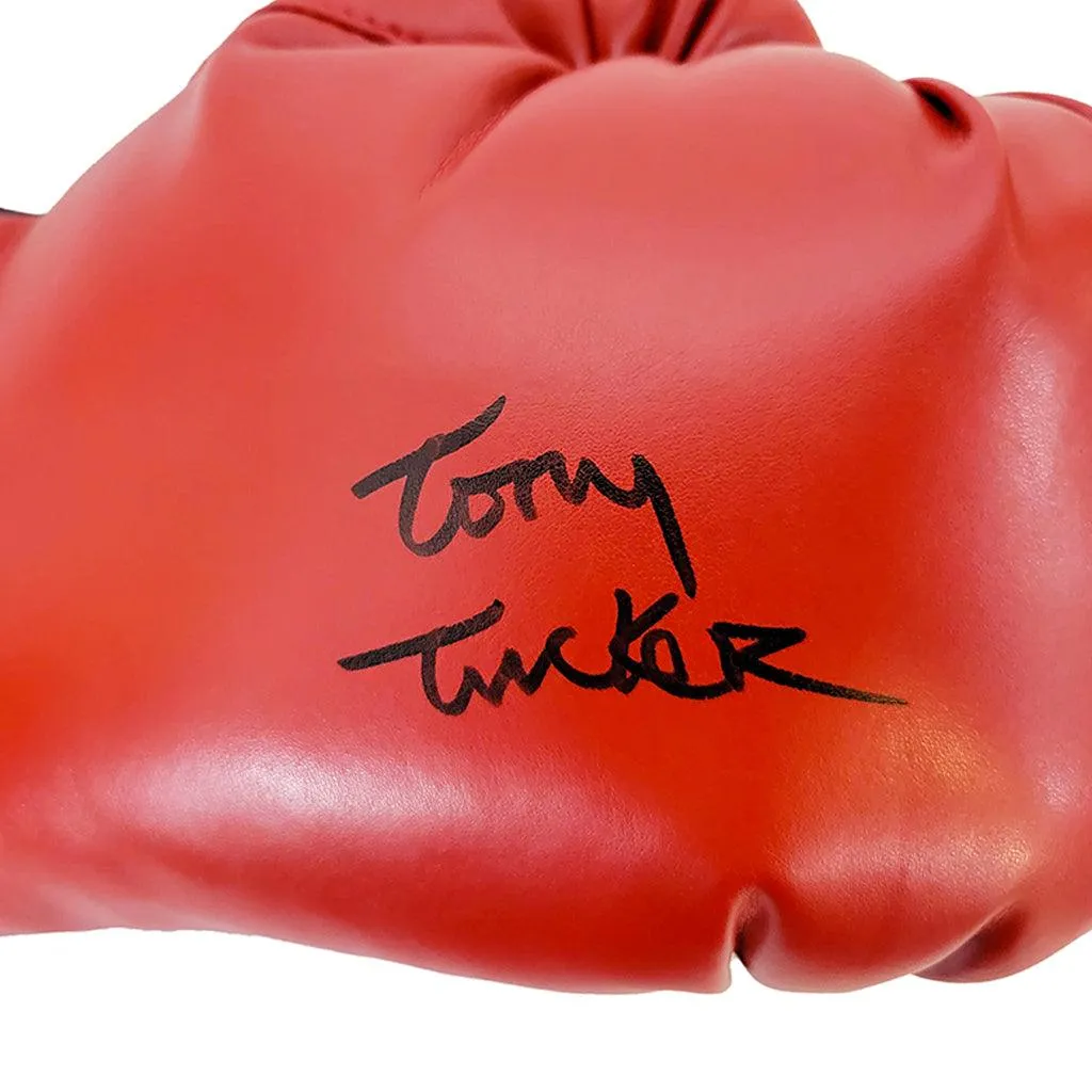 Tony Tucker Autographed Boxing Glove Red (JSA)