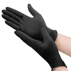 Ultra Black Nitrile Medical Exam Gloves (Powder Free)