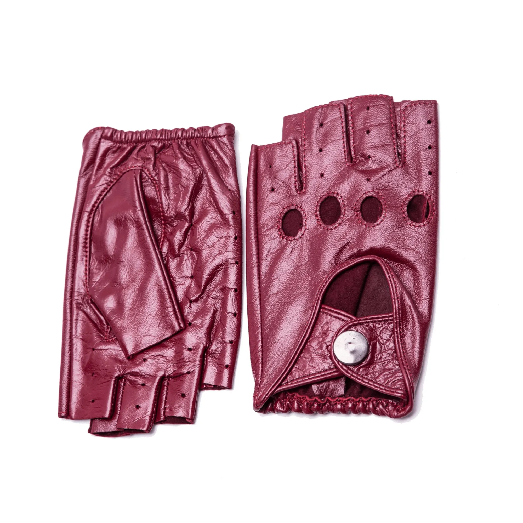 YISEVEN Women's Fingerless Leather Gloves